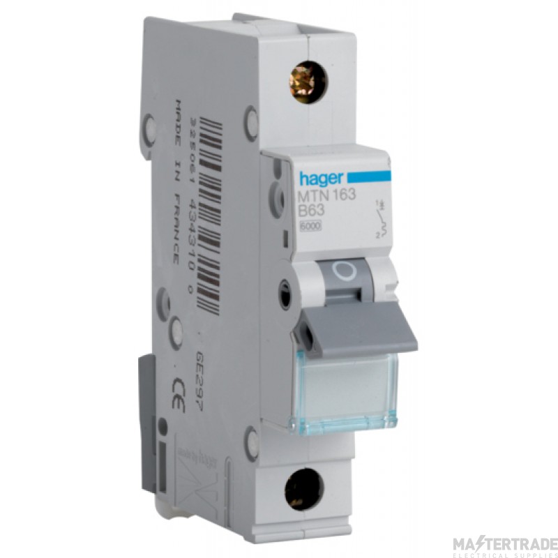 RJ Single Pole C-63 Amp MCB  (1)